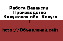 Работа Вакансии - Производство. Калужская обл.,Калуга г.